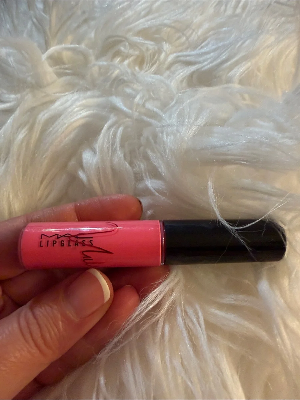 MAC Cosmetics Lipglass Gloss in Coral Pink